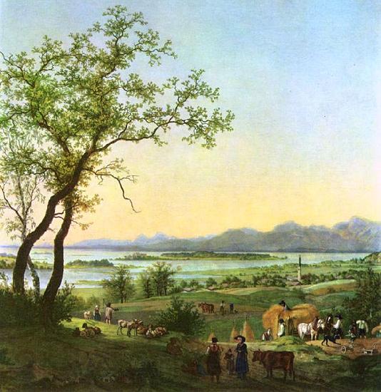 Peter von Hess Am Chiemsee France oil painting art